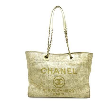 Chanel Lurex Boucle Deauville Small Tote 